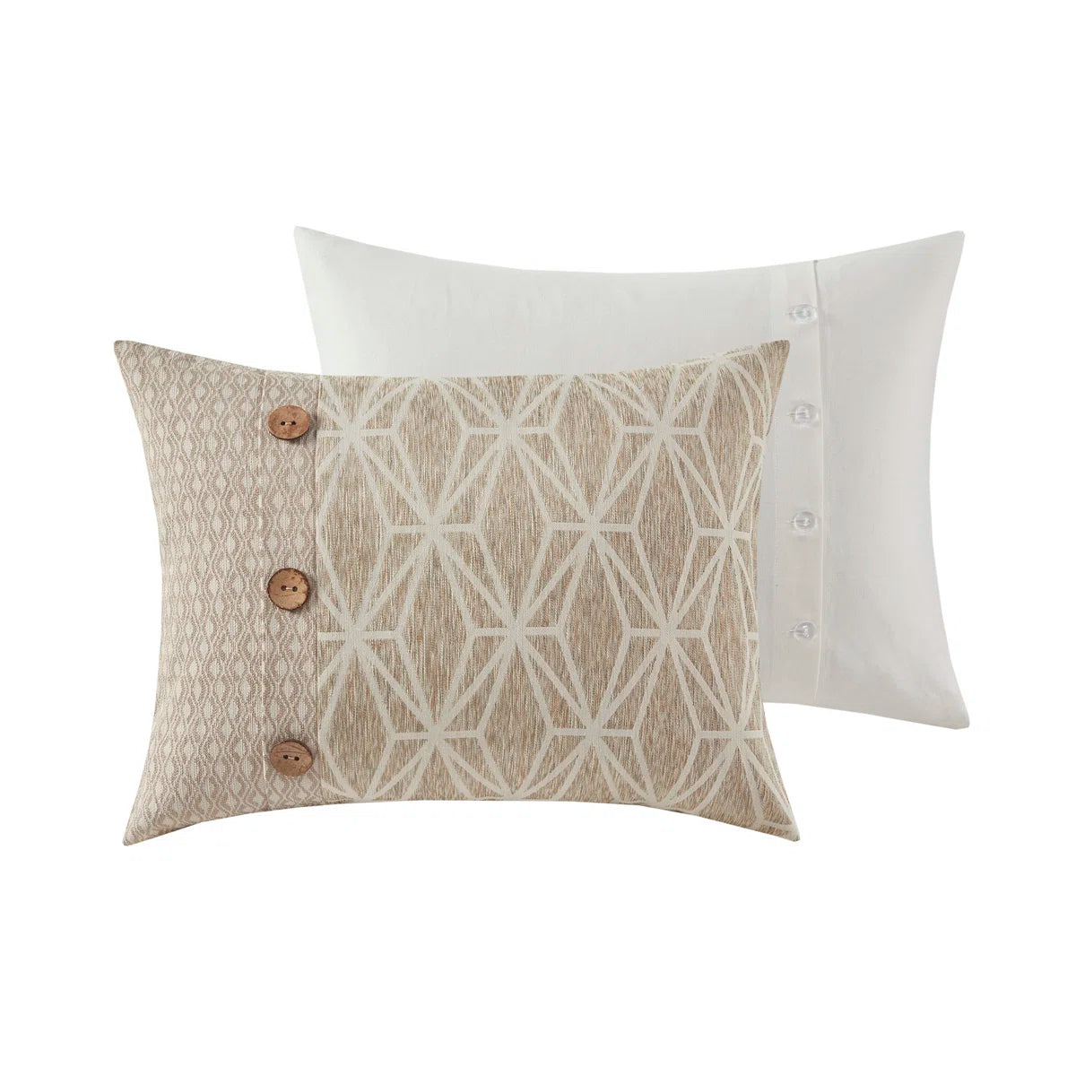 Madison Park Signature Grace Geometric Oversized Jacquard Comforter Set