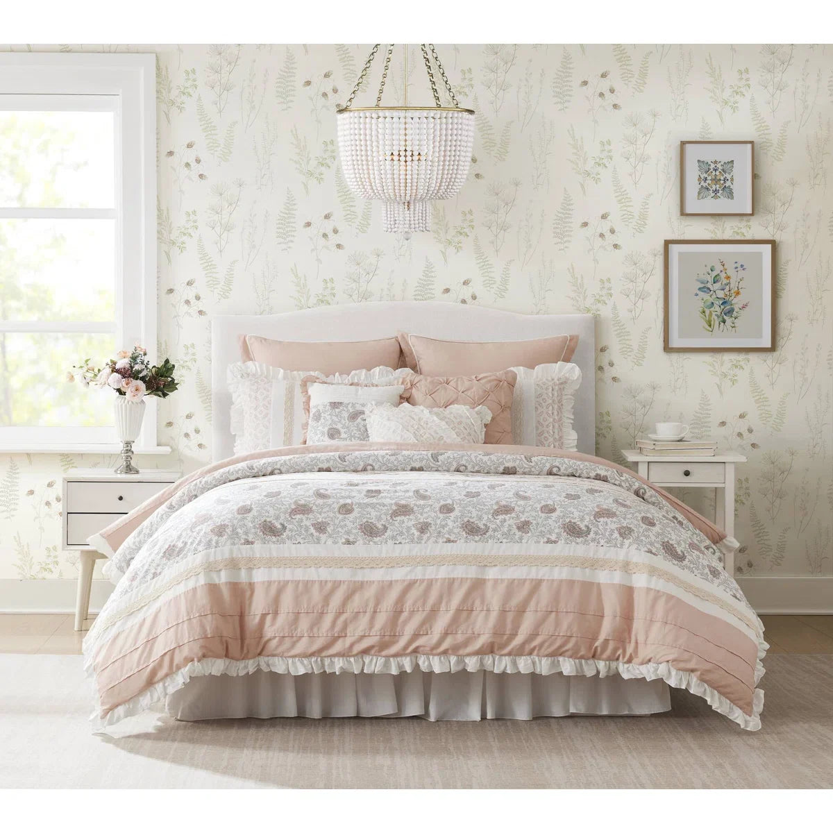 Dawn 9 Piece Cotton Percale Comforter Set