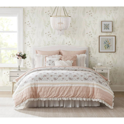 Dawn 9 Piece Cotton Percale Comforter Set