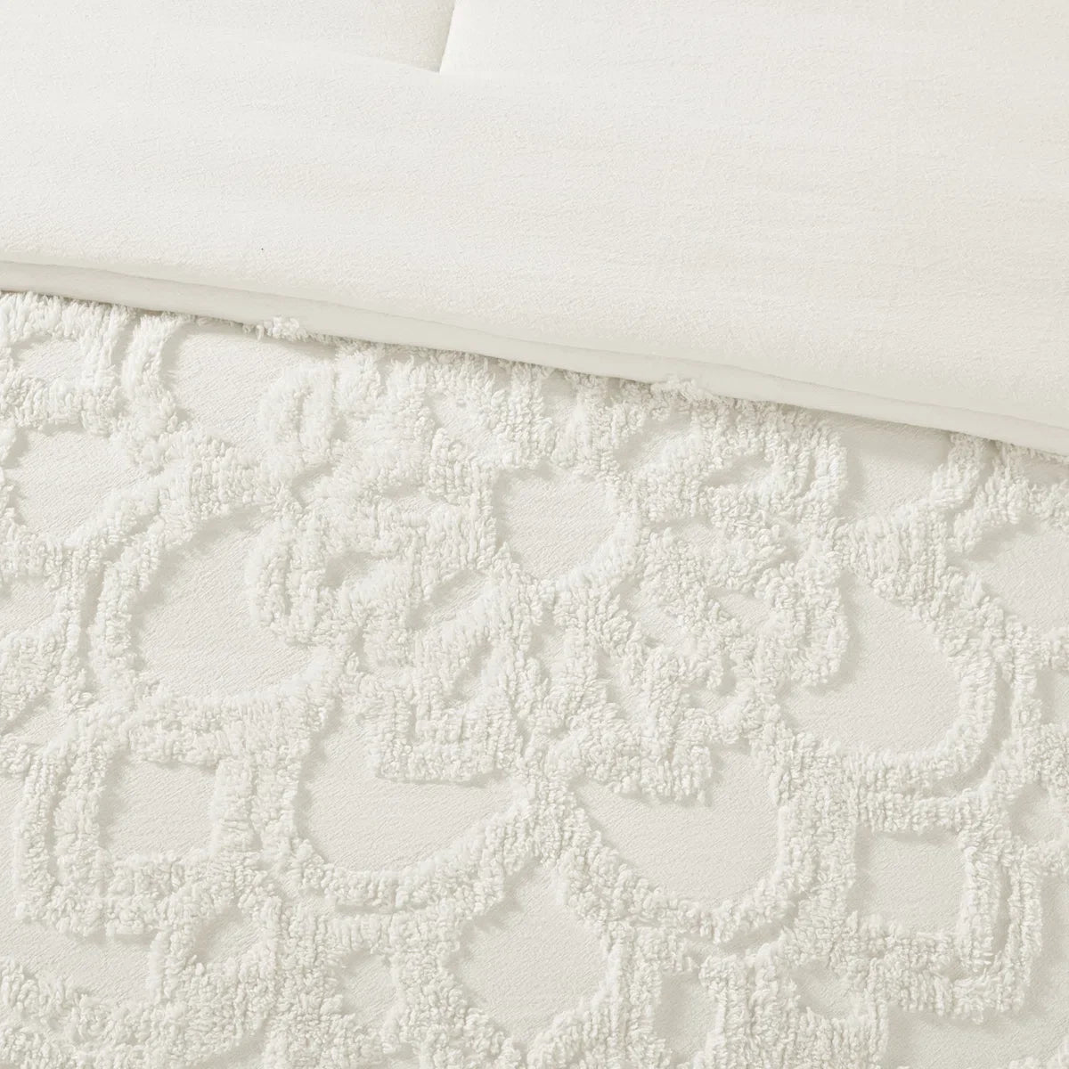 Laetitia Tufted Cotton Chenille Medallion Comforter Set