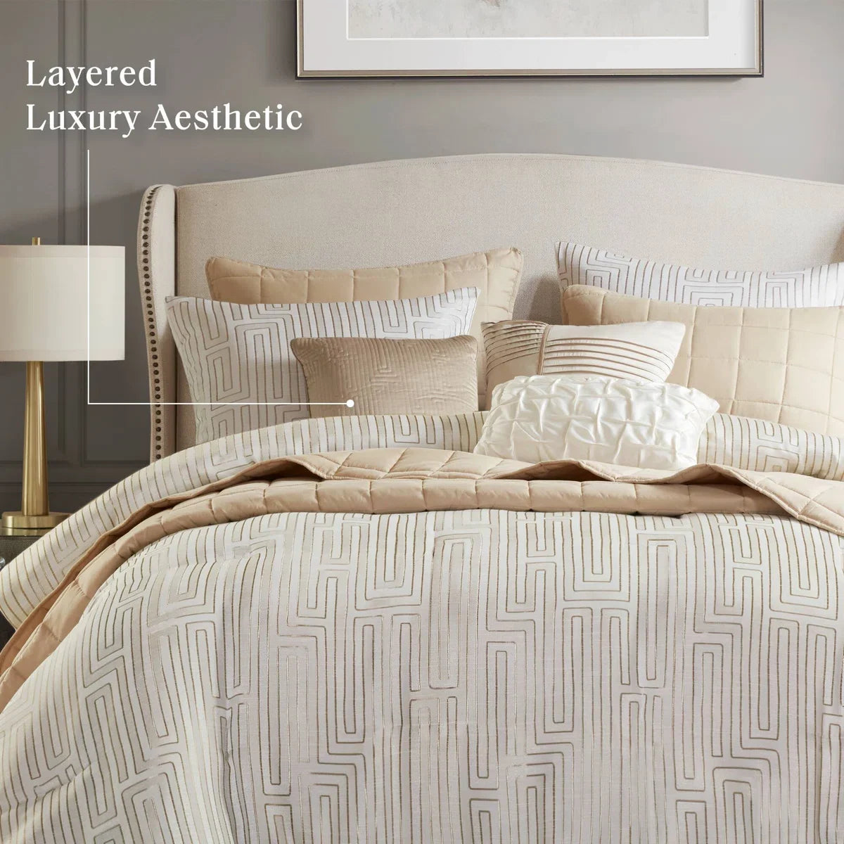 Royce Luxury Jacquard 10 Piece Comforter Set