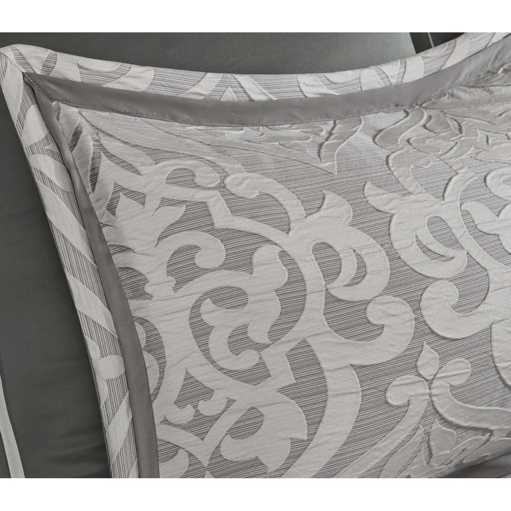 Odette Luxury 8 Piece Jacquard Comforter Set