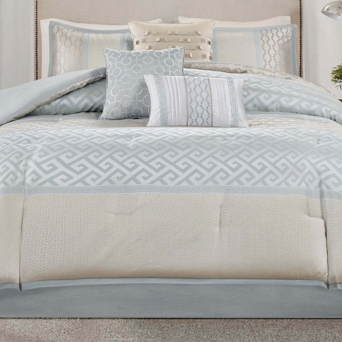 Bennett 7 Piece Jacquard Comforter Set