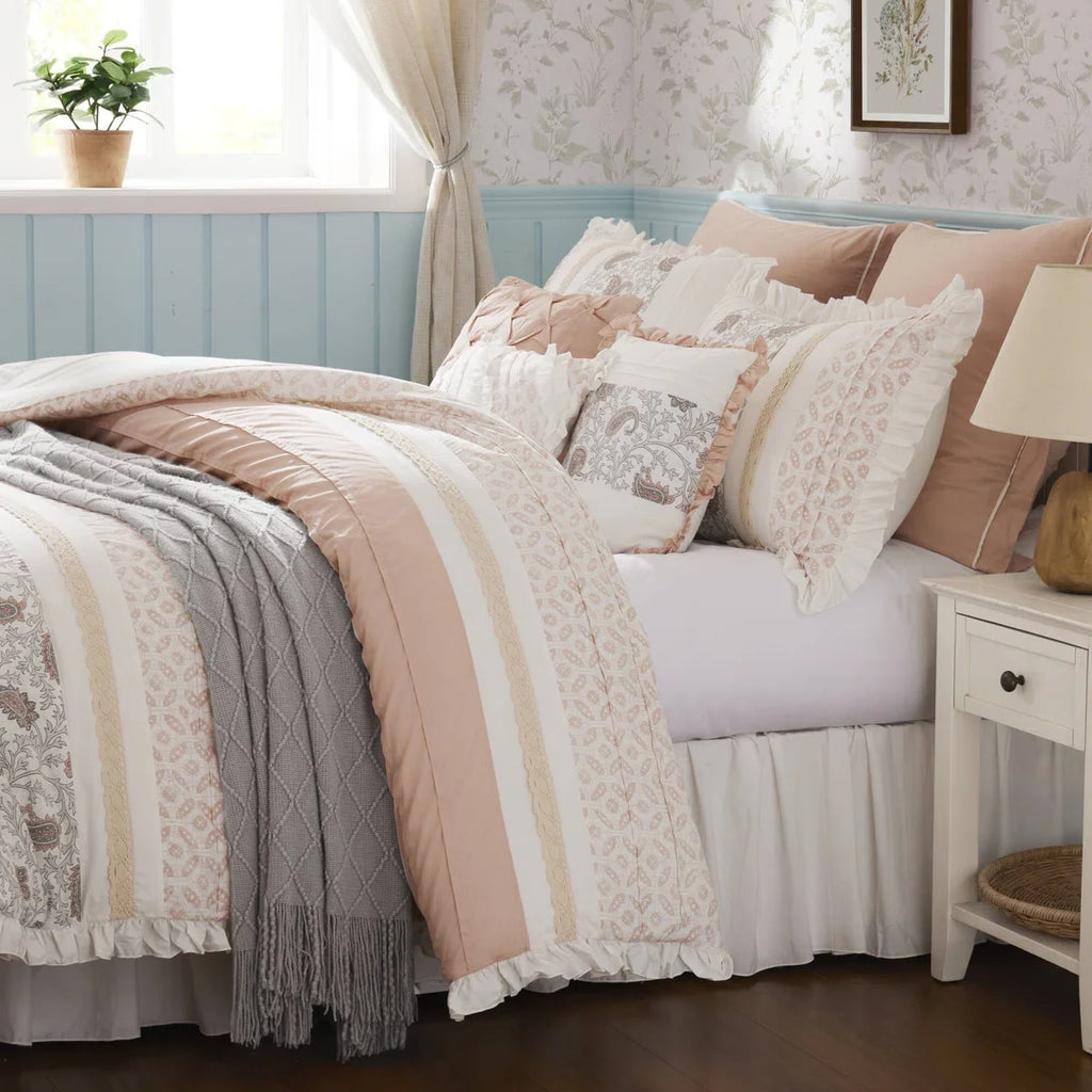 Dawn 9 Piece Cotton Percale Comforter Set