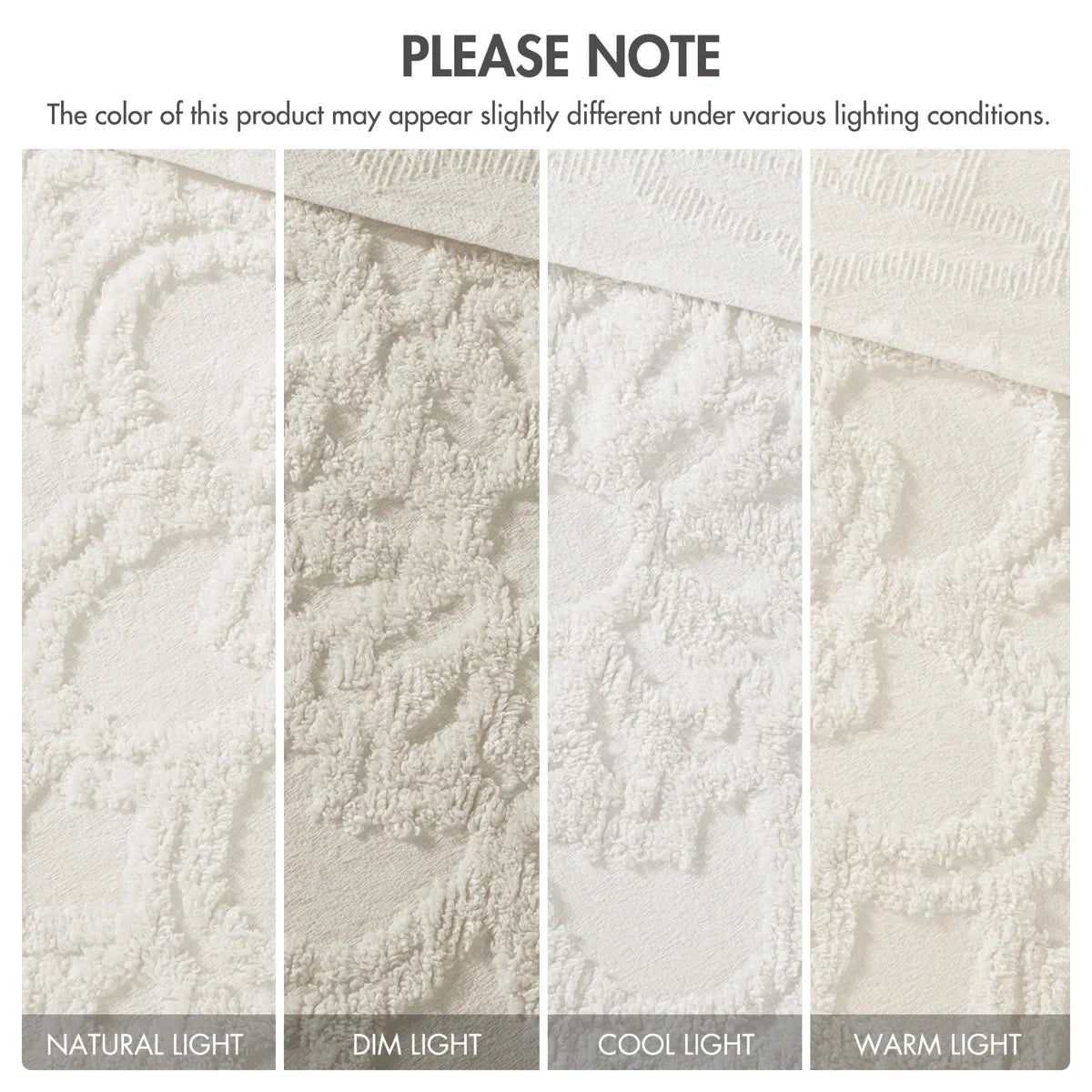 Laetitia Tufted Cotton Chenille Medallion Comforter Set