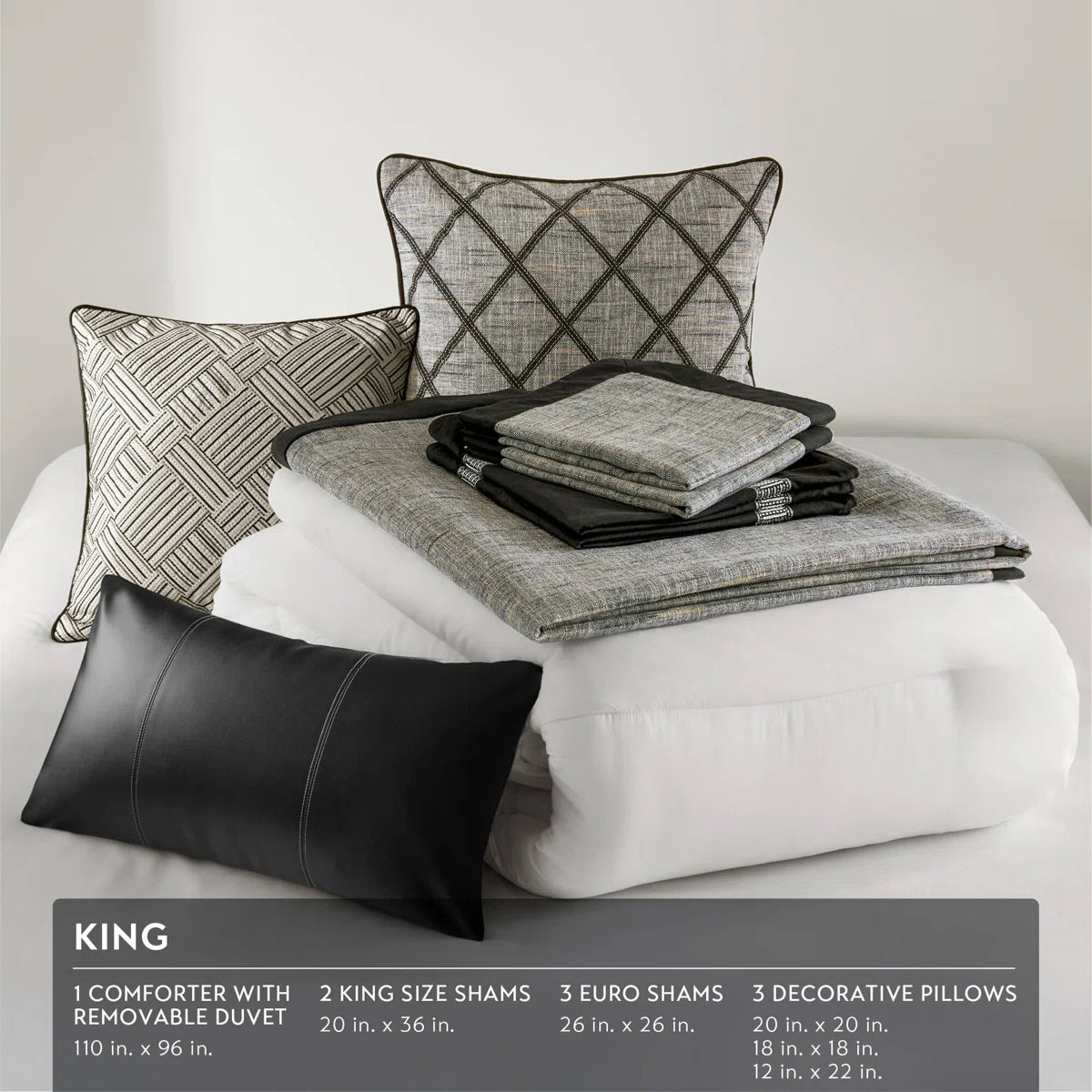 Reed Elegance Luxury Jacquard Comforter Set